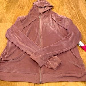 Ruby & Lace XL Maternity zip Up Hoodie Dusty Pink NWT Super Soft!